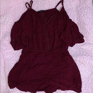 Burgandy romper